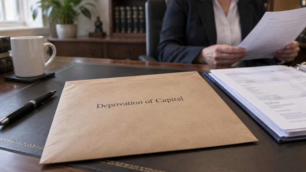 Giving Away Savings to Claim: Deprivation of Capital