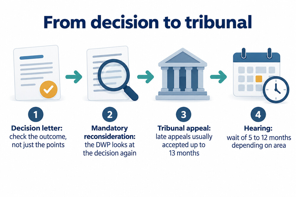 Steps for challenging a Work Capability Assessment decision