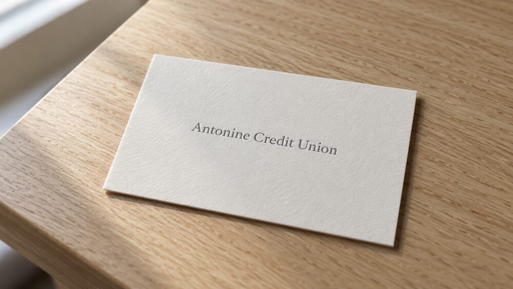 Antonine Credit Union name card