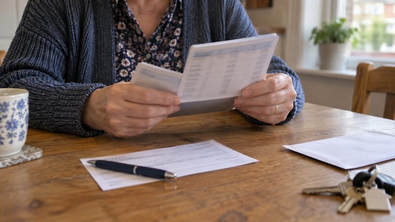 A credit union passbook and paying-in slip on a table