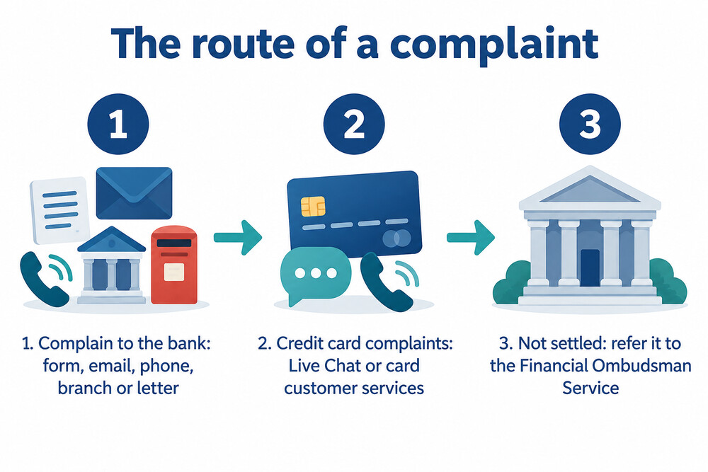 How a complaint to Bank of Ireland UK moves from the bank to the ombudsman