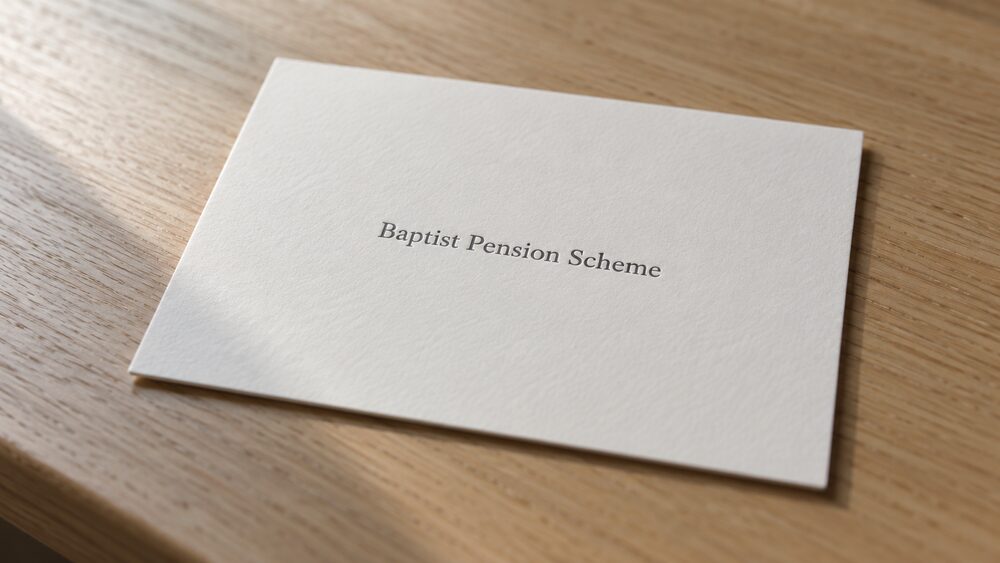 Baptist Pension Scheme name card
