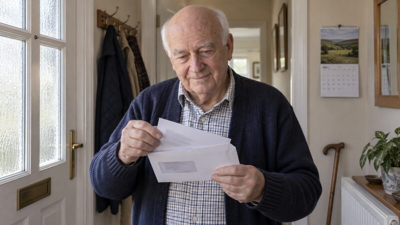A member checking their Blues and Twos savings balance on a phone, showing a year of monthly deposits building up