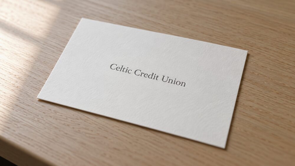 Celtic Credit Union name card