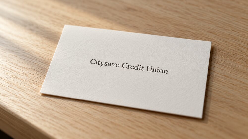 Citysave Credit Union name card
