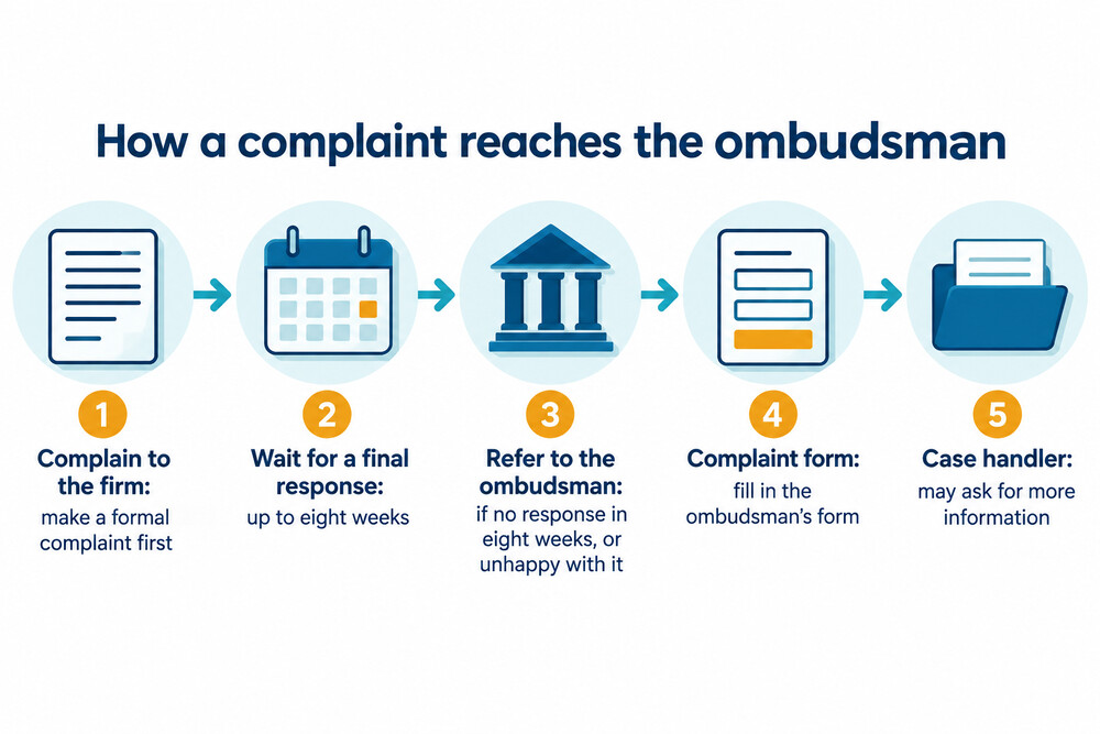How a complaint about a financial firm moves to the ombudsman