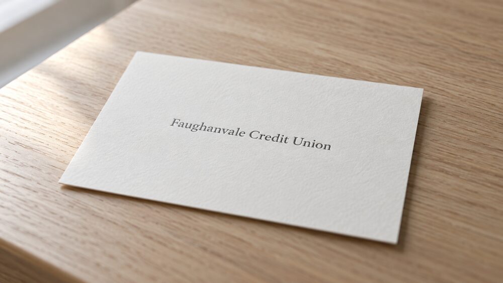 Faughanvale Credit Union name card