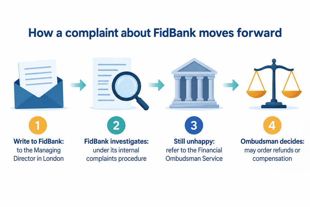 Steps for complaining about FidBank
