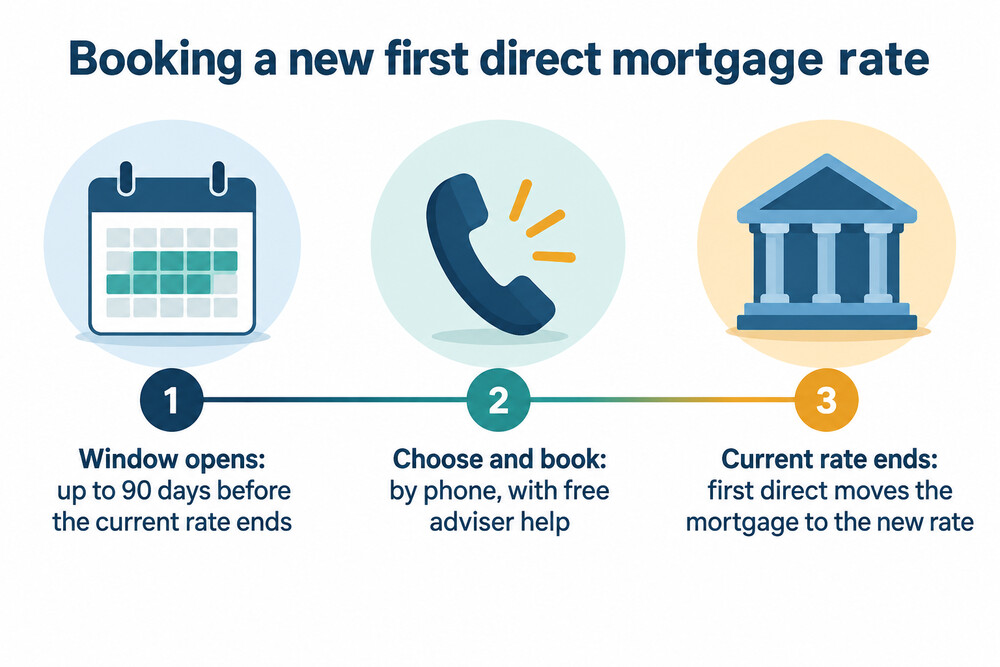 Timeline of a first direct mortgage rate switch