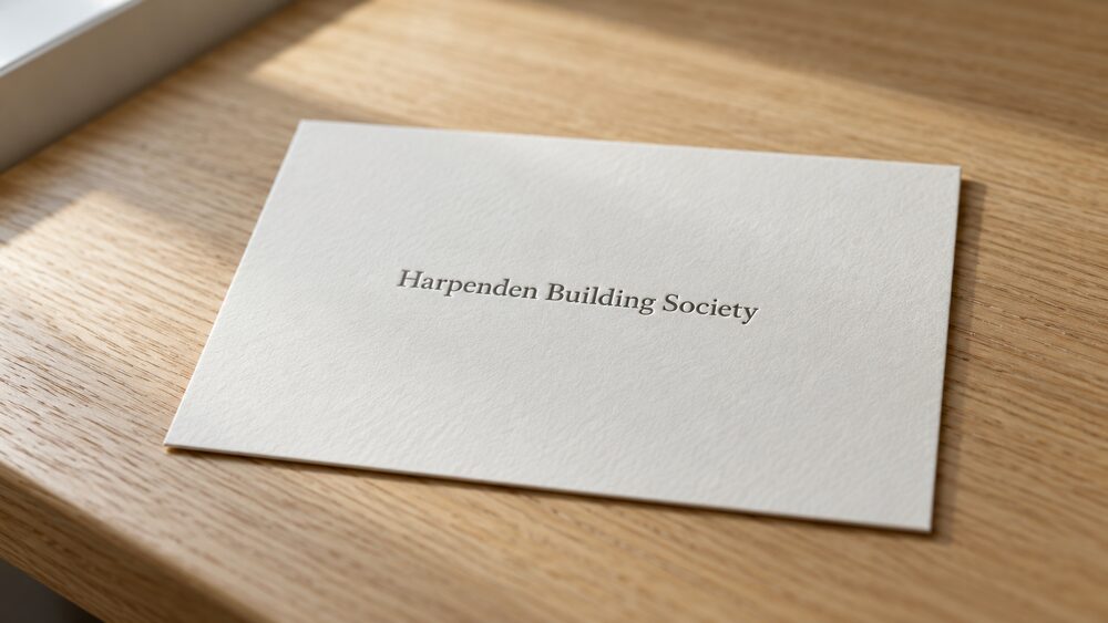 Harpenden Building Society name card