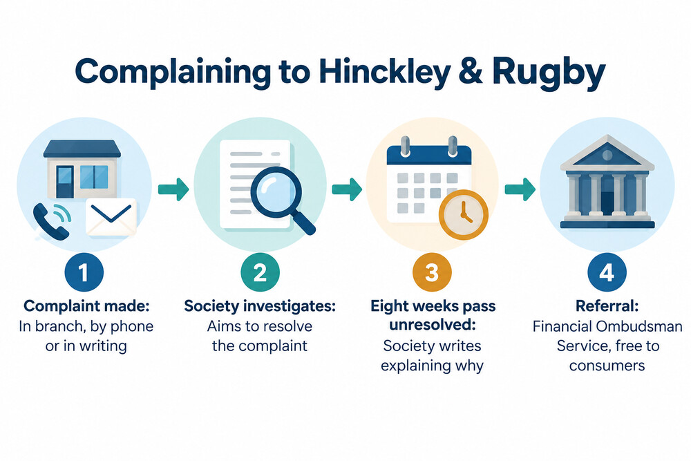 How a complaint to Hinckley & Rugby moves to the ombudsman