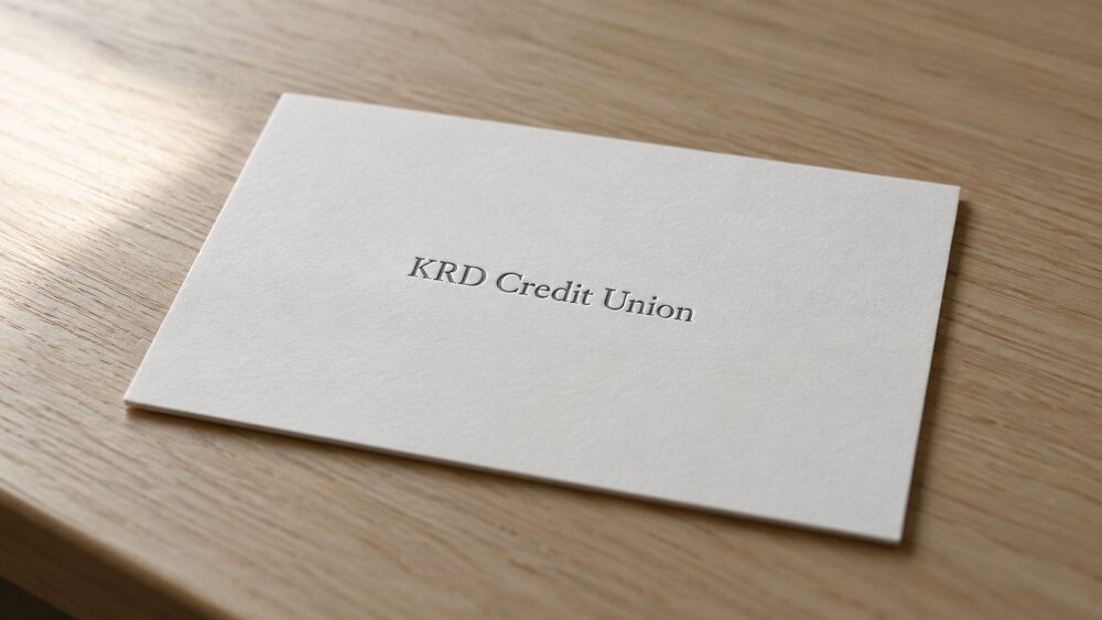 KRD Credit Union name card
