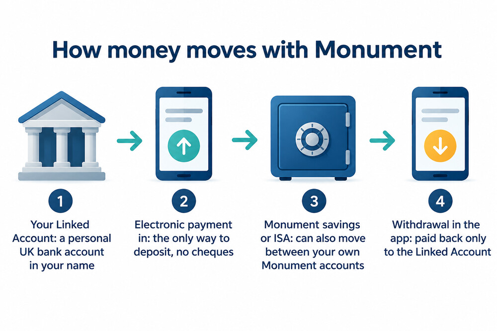 How money moves in and out of a Monument account
