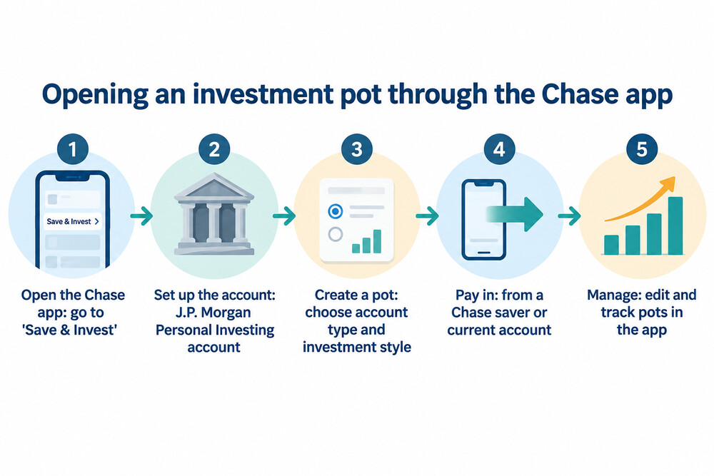 How an existing Chase customer opens a J.P. Morgan Personal Investing pot