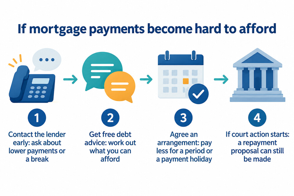 What to do if mortgage payments become hard to keep up