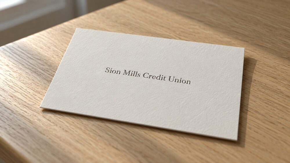Sion Mills Credit Union name card