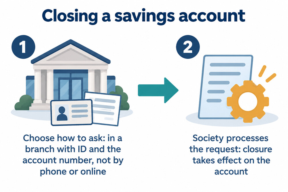 How to close a Swansea Building Society savings account