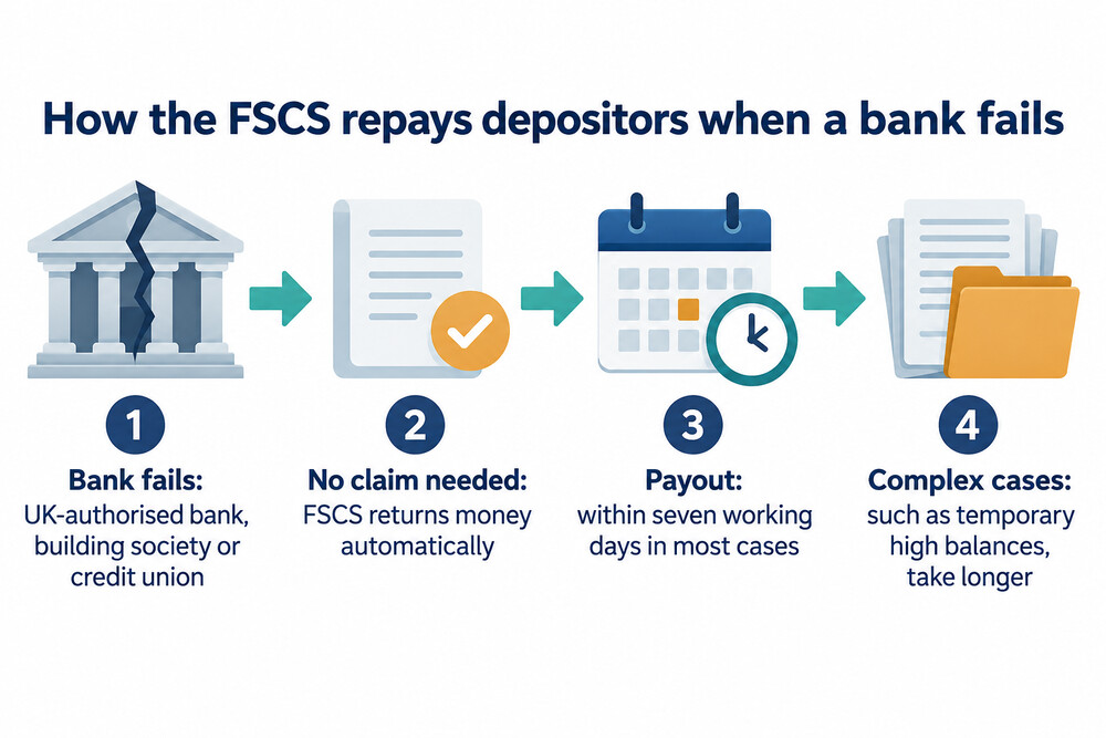 What happens to your money when a UK-authorised bank fails