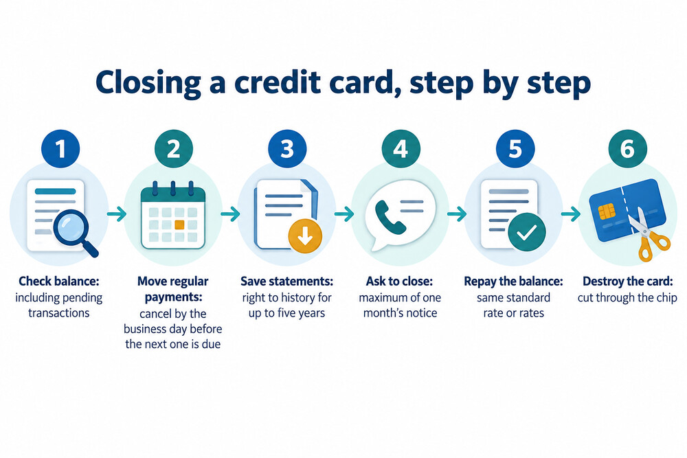 How closing a credit card works, step by step