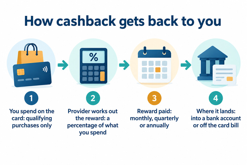 How cashback moves from spending to your account