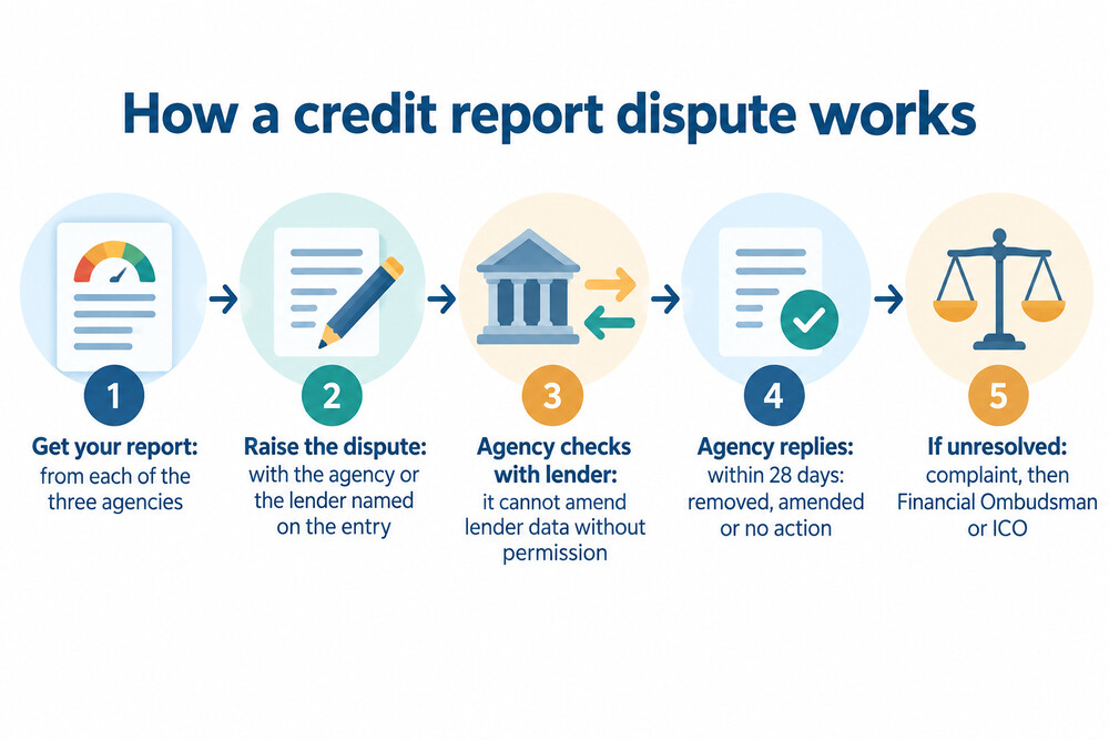 How a dispute moves between you, the agency and the lender