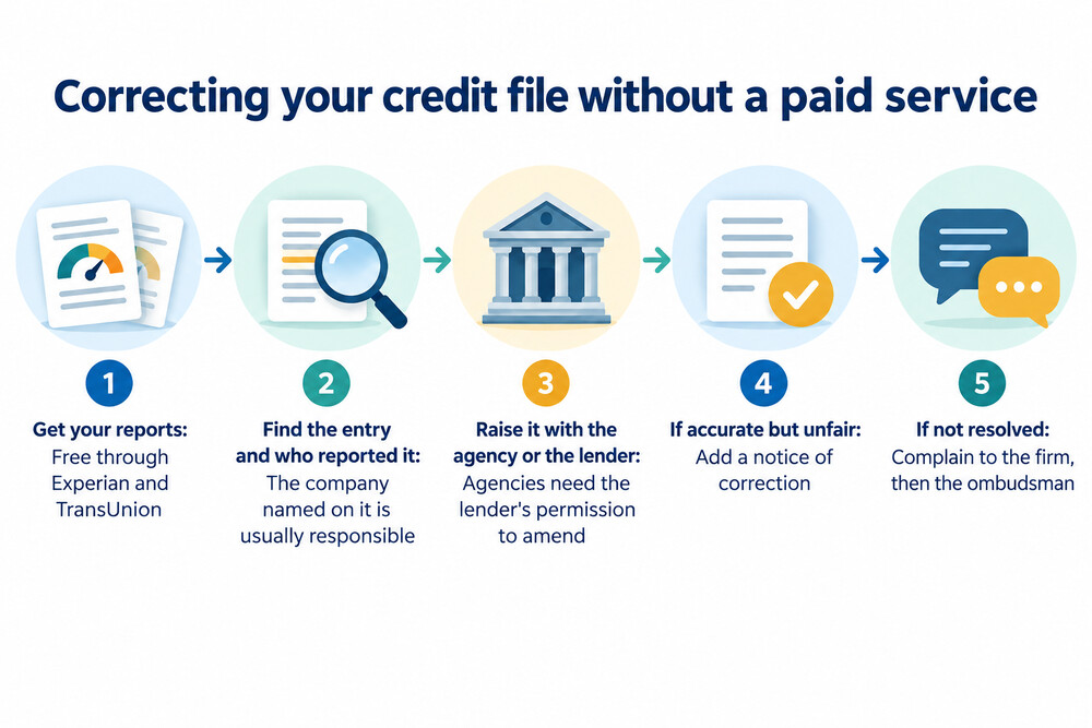 How to correct a credit file yourself