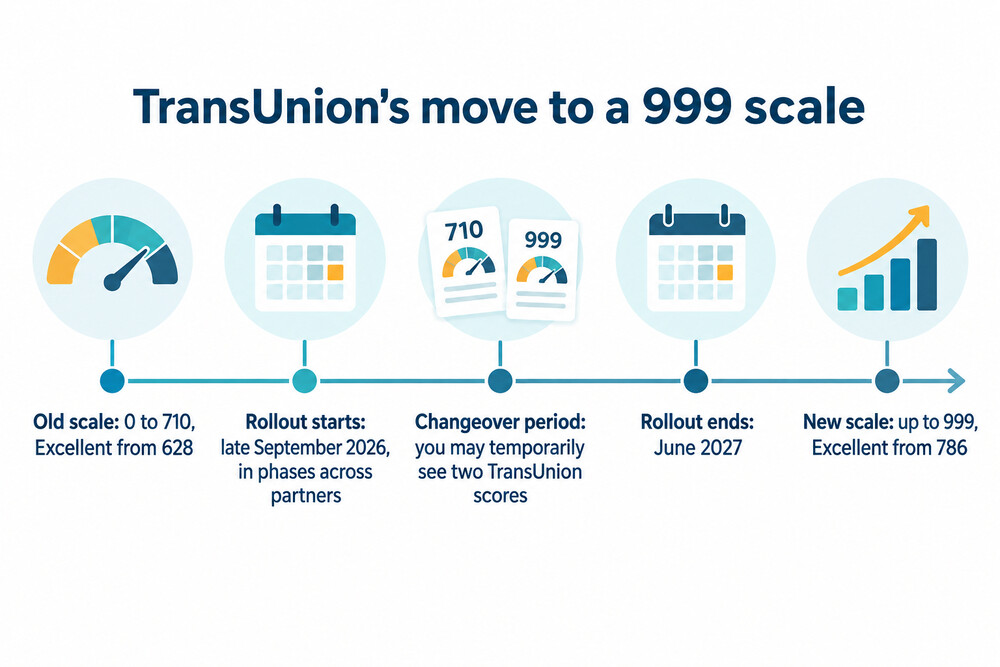 Timeline of the TransUnion score changeover