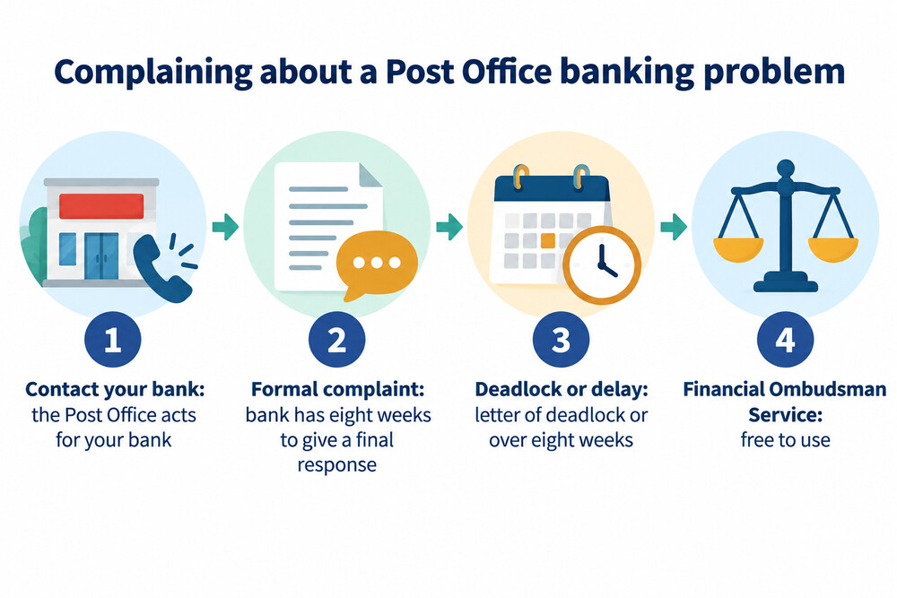 How to complain about a problem with Post Office banking
