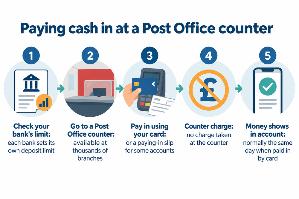 How a cash deposit at a Post Office counter reaches your bank account