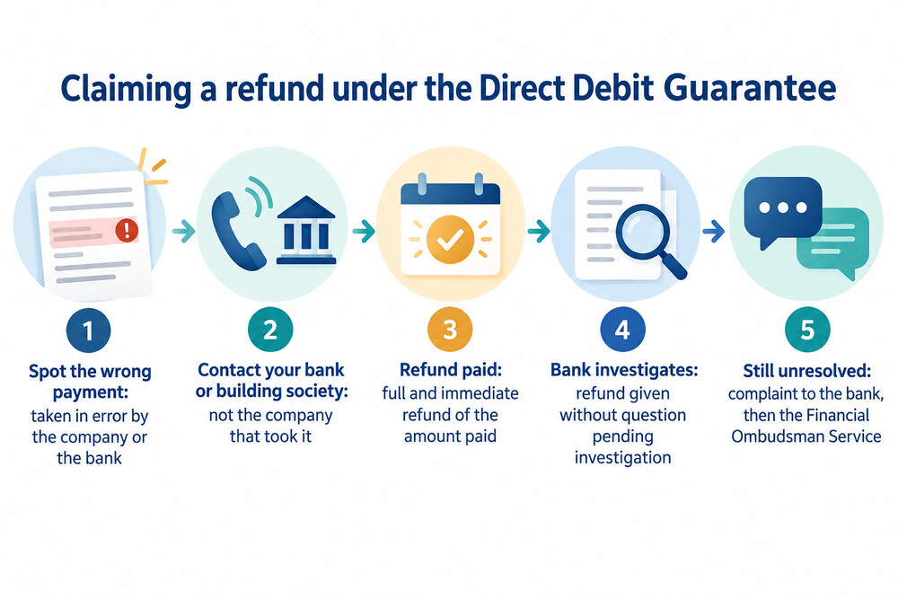 How a Direct Debit Guarantee refund is claimed