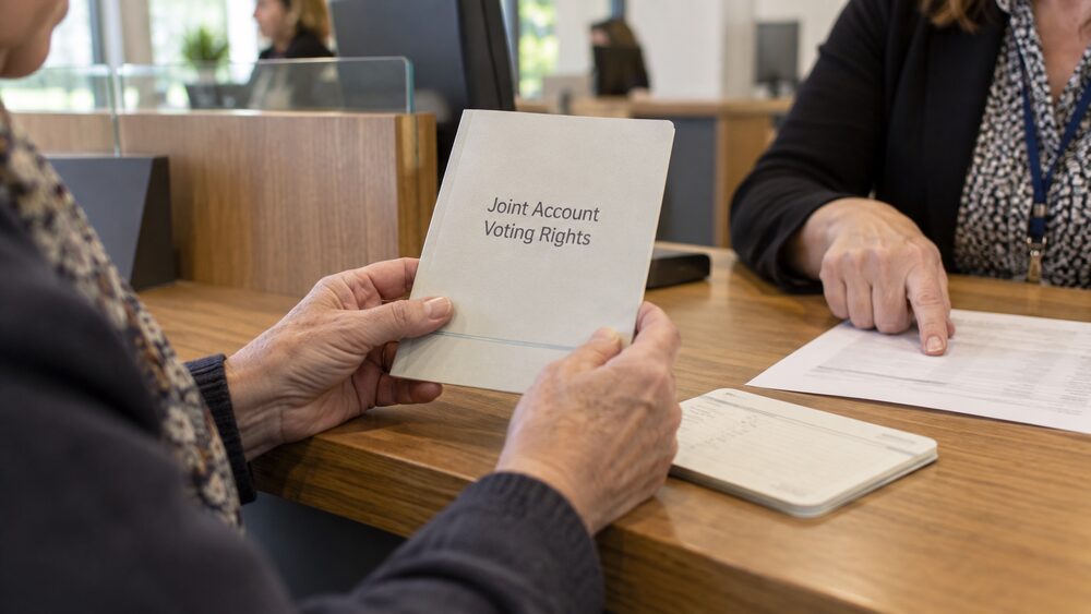 Who gets the member rights on a joint building society account?