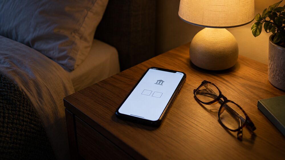 Mobile banking apps and online banking: logins, security checks and fraud alerts