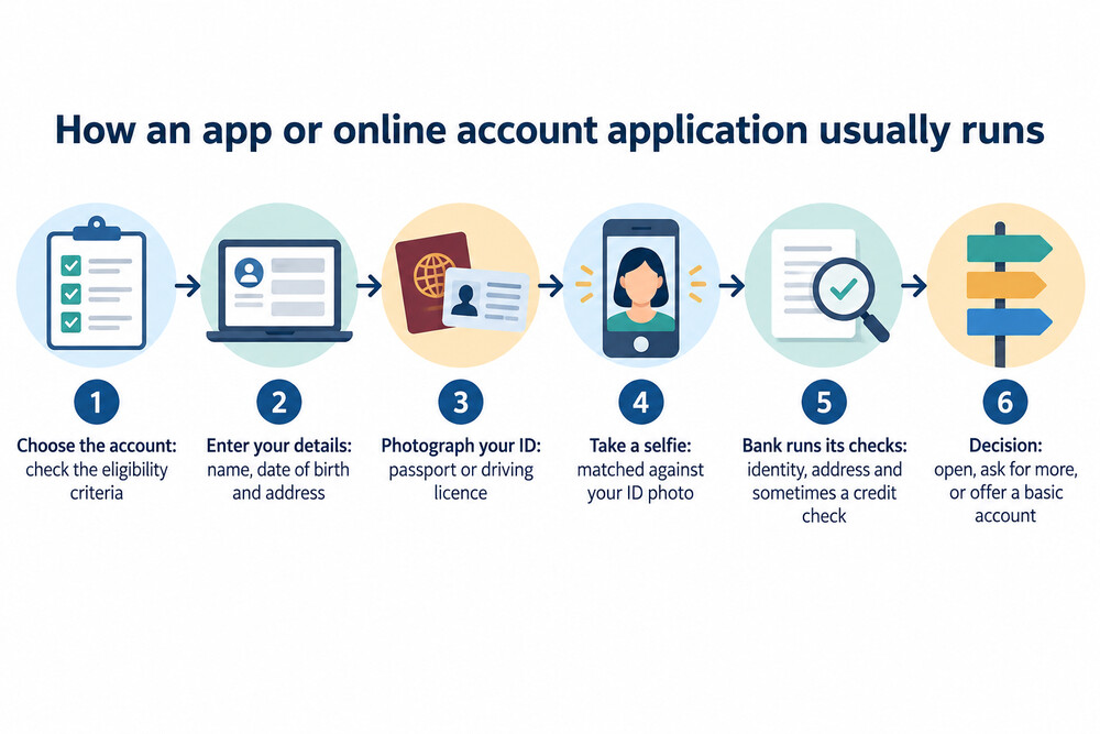 How an app or online application usually runs