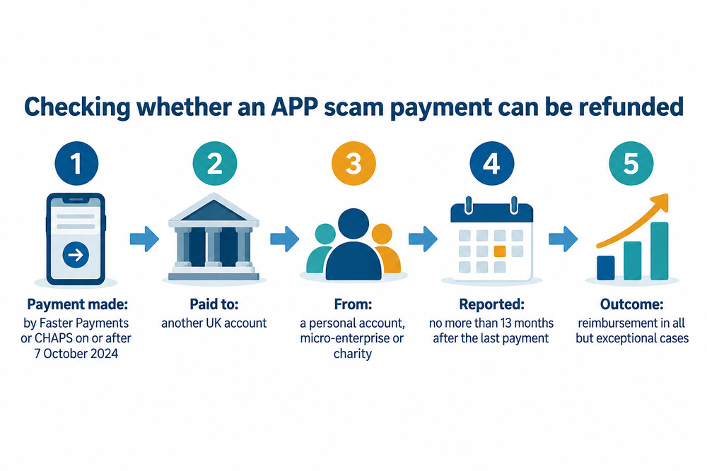 How an APP scam refund claim works, from payment to decision