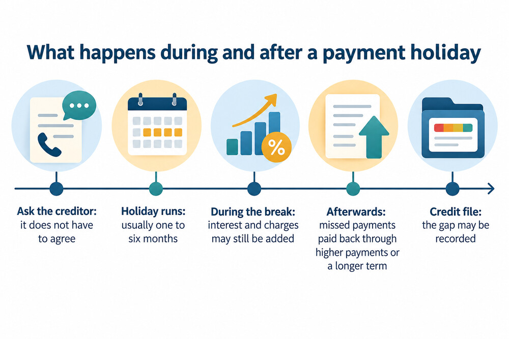 How a payment holiday works over time and what happens when it ends