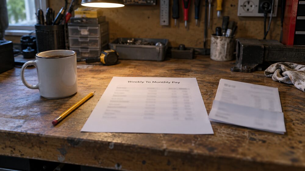 Converting weekly amounts to monthly