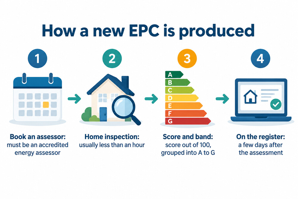 How a new EPC is produced, from booking to the register