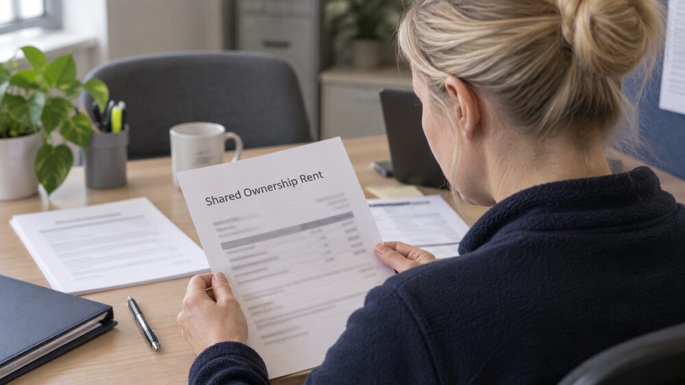 How is rent calculated on a shared ownership home?