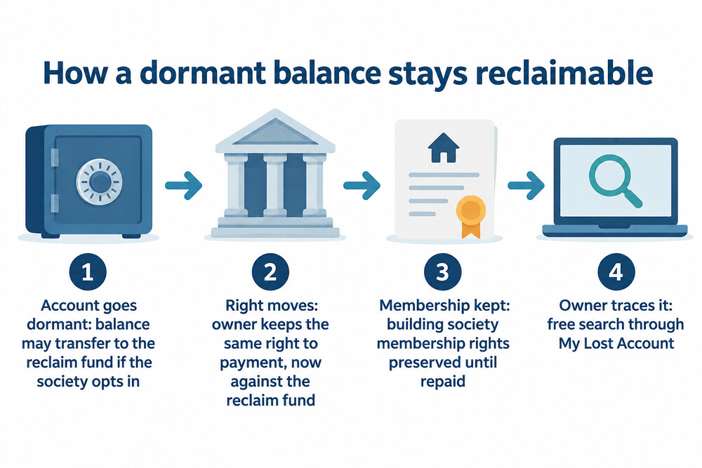 How a dormant building society balance can be reclaimed