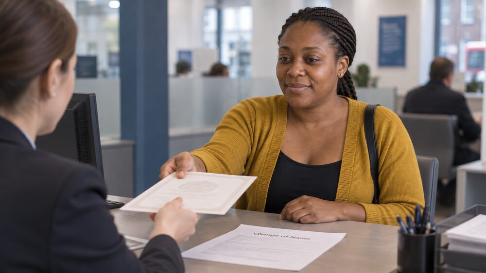 Changing your name on bank and financial accounts