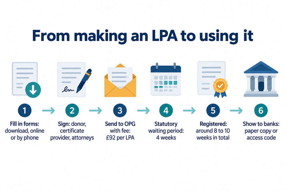 How an LPA gets from the forms to use