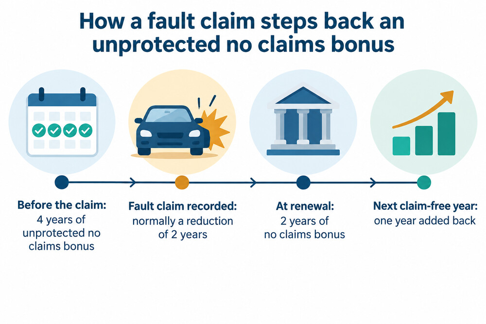 A step-back after a fault claim, using the Ombudsman's own example