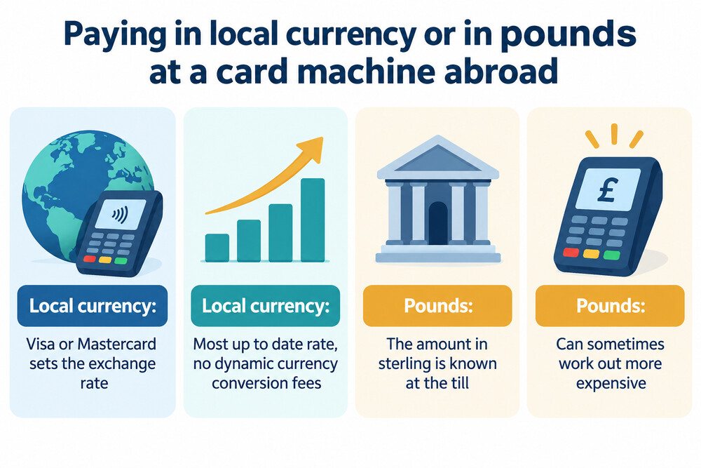 How the choice at a card machine abroad changes who sets the exchange rate