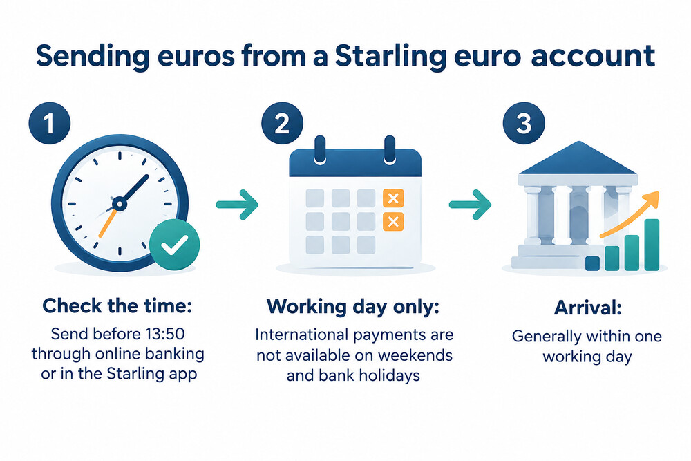 A payment screen showing a cut-off time warning before a weekend