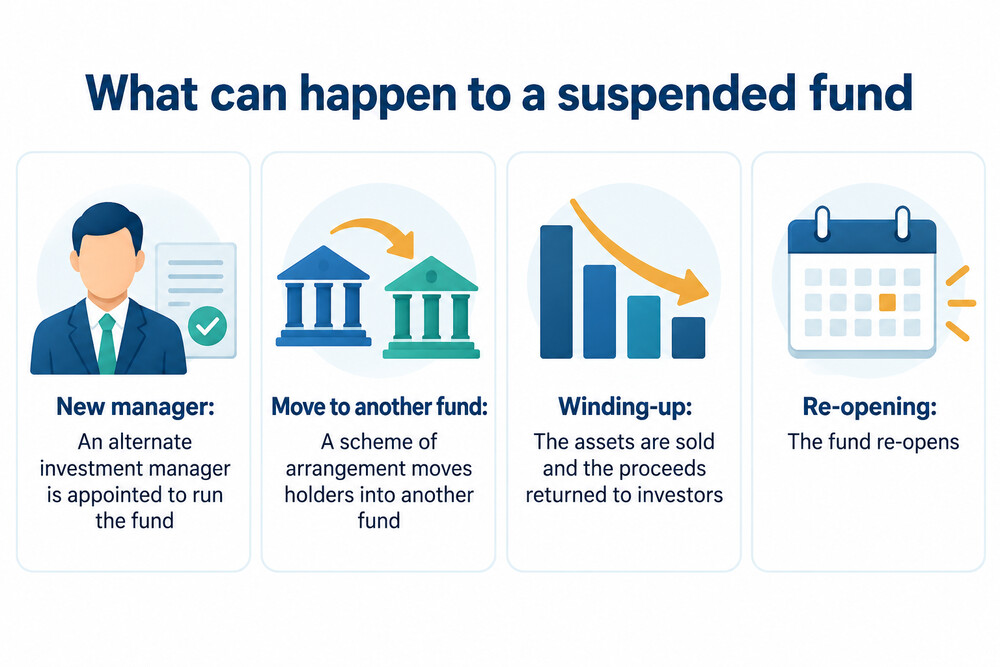 A letter from a fund manager telling investors their fund is changing or closing