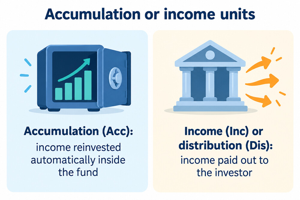 Accumulation or income: where the fund's income goes