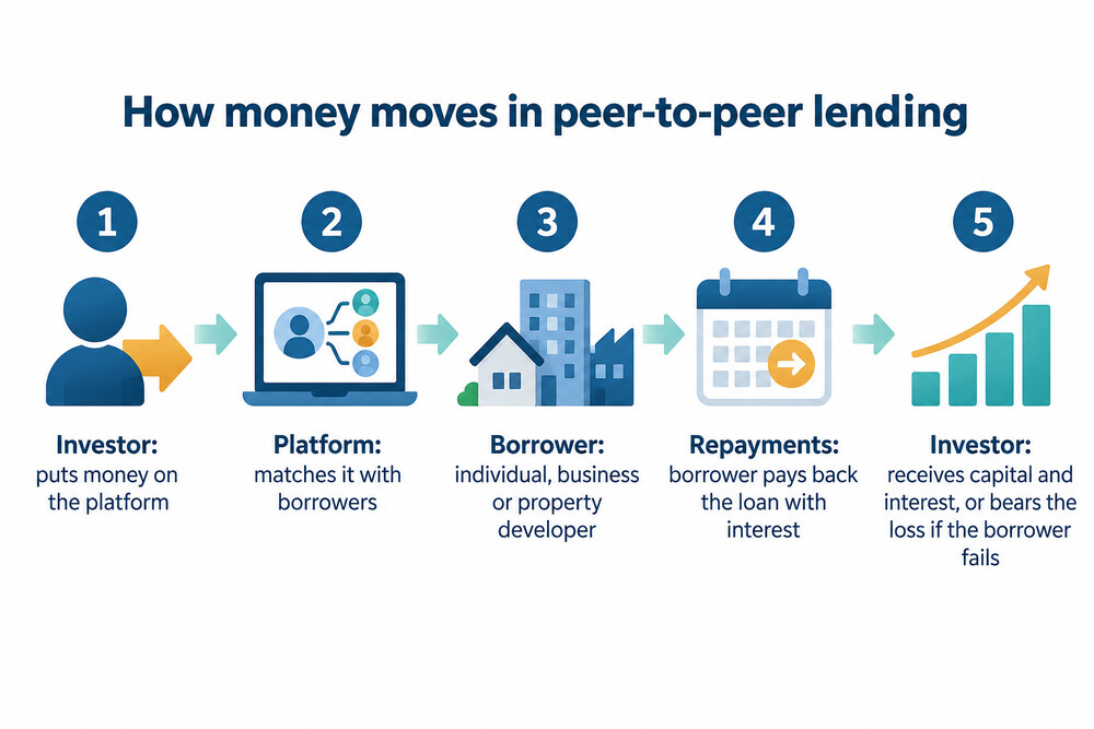 How money moves in peer-to-peer lending
