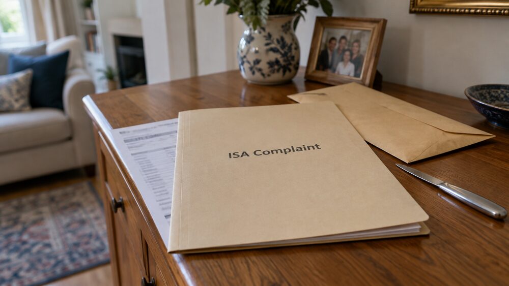 Complaining about an ISA provider