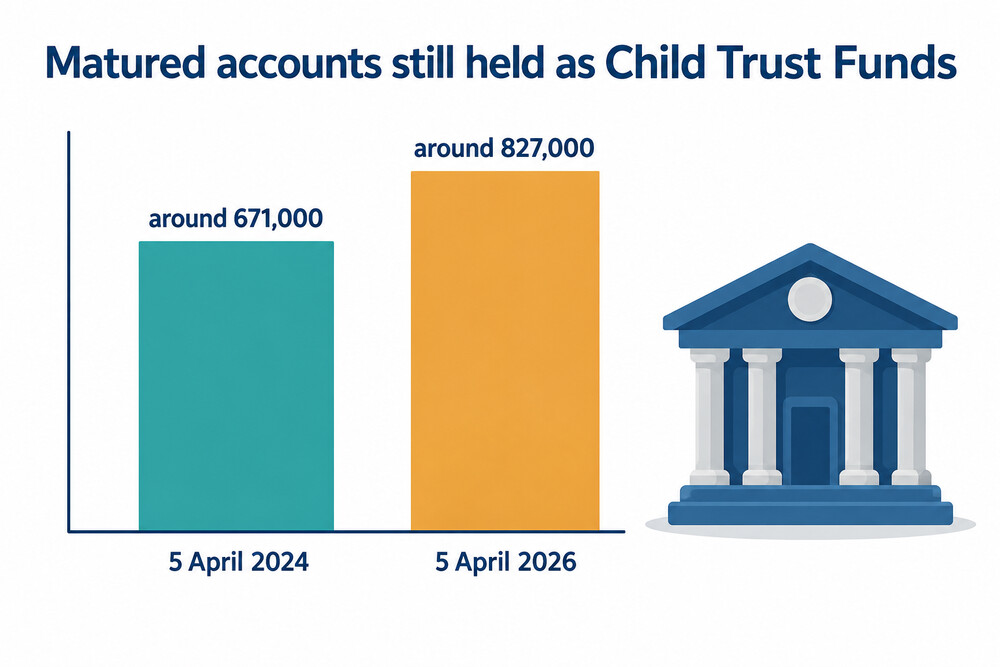 Matured but unclaimed Child Trust Fund accounts, 2024 and 2026