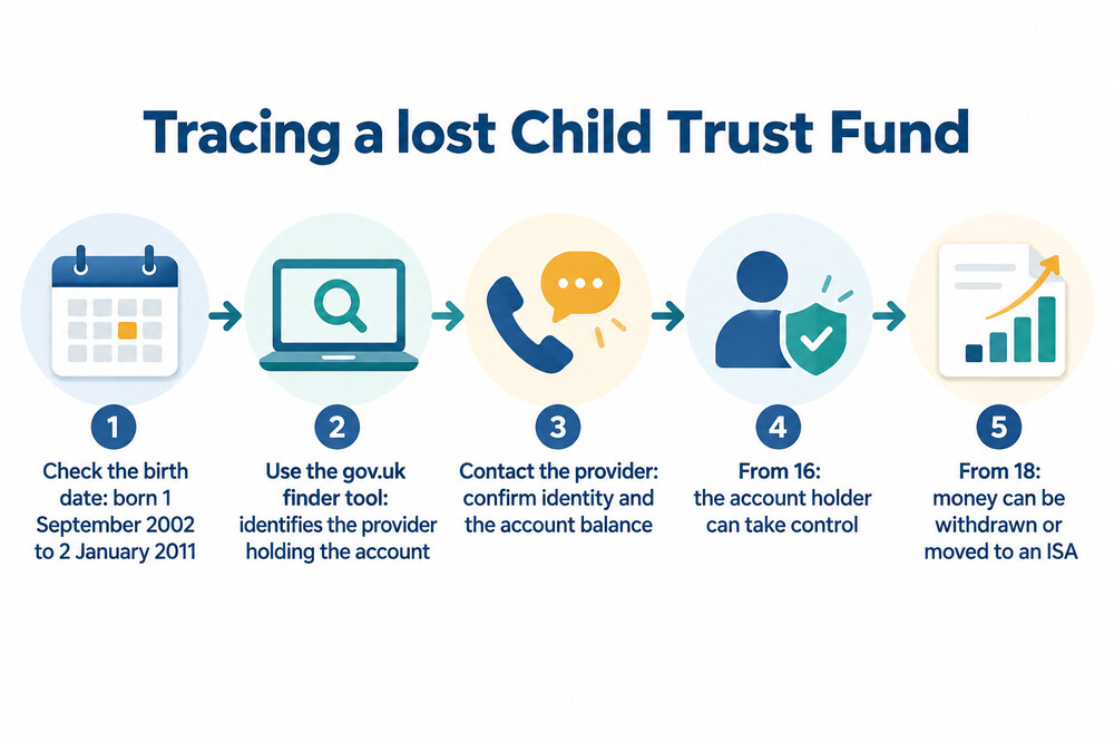 How to trace and claim a lost Child Trust Fund, step by step
